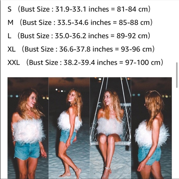 🎉FLASH SALE New Custom Ostrich Feather Crop Top - Picture 3 of 4